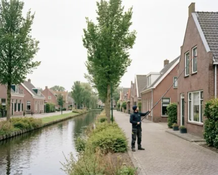 Glazenwasser aan het werk in Nederhorst den Berg